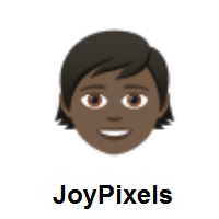 Child: Dark Skin Tone on JoyPixels