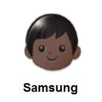 Child: Dark Skin Tone on Samsung