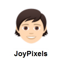 Child: Light Skin Tone on JoyPixels