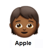 Child: Medium-Dark Skin Tone on Apple iOS