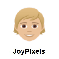 Child: Medium-Light Skin Tone on JoyPixels
