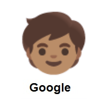 Child: Medium Skin Tone on Google Android