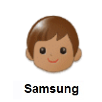 Child: Medium Skin Tone on Samsung