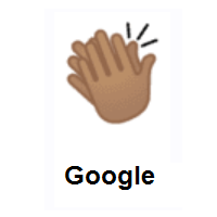 Clapping Hands: Medium Skin Tone on Google Android