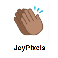 Clapping Hands: Medium Skin Tone on JoyPixels
