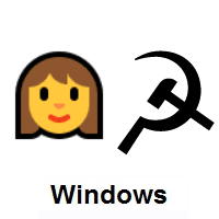 Communist: Woman on Microsoft Windows