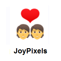 Love: Couple with Heart on JoyPixels