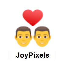 Couple with Heart: Man, Man on JoyPixels