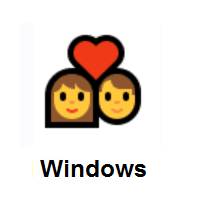 Love: Couple with Heart on Microsoft Windows