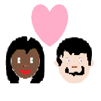 Couple with Heart: Woman, Man: Dark Skin Tone, Light Skin Tone
