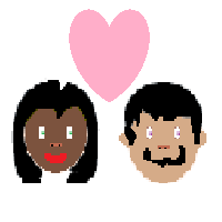 Couple with Heart: Woman, Man: Dark Skin Tone, Medium Skin Tone