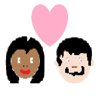 Couple with Heart: Woman, Man: Medium-Dark Skin Tone, Light Skin Tone
