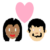 Couple with Heart: Woman, Man: Medium-Dark Skin Tone, Medium-Light Skin Tone