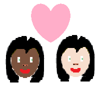Couple with Heart: Woman, Woman: Dark Skin Tone, Light Skin Tone