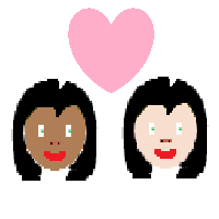 Couple with Heart: Woman, Woman: Medium-Dark Skin Tone, Light Skin Tone