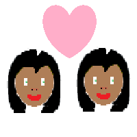 Couple with Heart: Woman, Woman: Medium-Dark Skin Tone