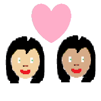 Couple with Heart: Woman, Woman: Medium-Light Skin Tone, Medium Skin Tone