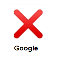 Cross Mark on Google Android
