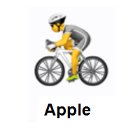 Cycling Person on Apple iOS