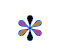 Dark Six Pointed Asterisk