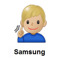 Deaf Man: Medium-Light Skin Tone on Samsung
