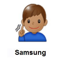 Deaf Man: Medium Skin Tone on Samsung