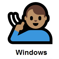 Deaf Man: Medium Skin Tone on Microsoft Windows
