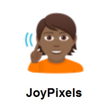 Deaf Person: Medium-Dark Skin Tone on JoyPixels