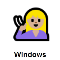 Deaf Person: Medium-Light Skin Tone on Microsoft Windows
