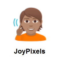 Deaf Person: Medium Skin Tone on JoyPixels