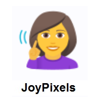Deaf Woman on JoyPixels
