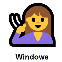 Deaf Woman on Microsoft Windows