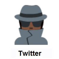 Detective: Dark Skin Tone on Twitter Twemoji