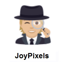 Detective: Medium-Light Skin Tone on JoyPixels