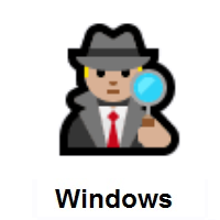 Detective: Medium-Light Skin Tone on Microsoft Windows