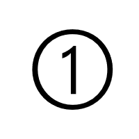 Dingbat Circled Sans-Serif Digit One