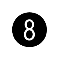 Dingbat Negative Circled Sans-Serif Digit Eight