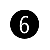 Meaning of Dingbat Negative Circled Sans-Serif Digit Six Emoji with image