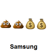 Double Pile of Poo and Double Money Bag on Samsung