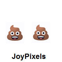 Double Pile of Poo on JoyPixels