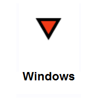 Downwards Button on Microsoft Windows