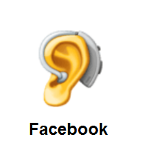 Ear With Hearing Aid on Facebook