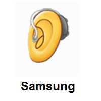 Ear With Hearing Aid on Samsung