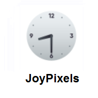 Eight-Thirty on JoyPixels