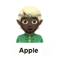 Elf: Dark Skin Tone on Apple iOS