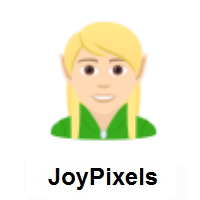 Elf: Light Skin Tone on JoyPixels