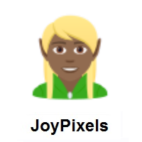 Elf: Medium-Dark Skin Tone on JoyPixels