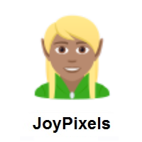 Elf: Medium Skin Tone on JoyPixels