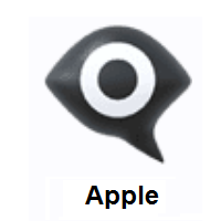 Eye in Speech Bubble on Apple iOS