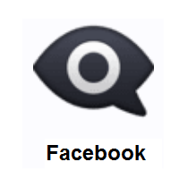 Eye in Speech Bubble on Facebook
